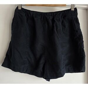 Madewell Women's Shorts Size S Black Linen Blend 3in Inseam Casual Summer